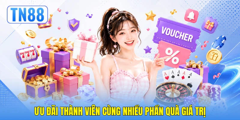 Ưu đãi thành viên cùng nhiều phần quà giá trị